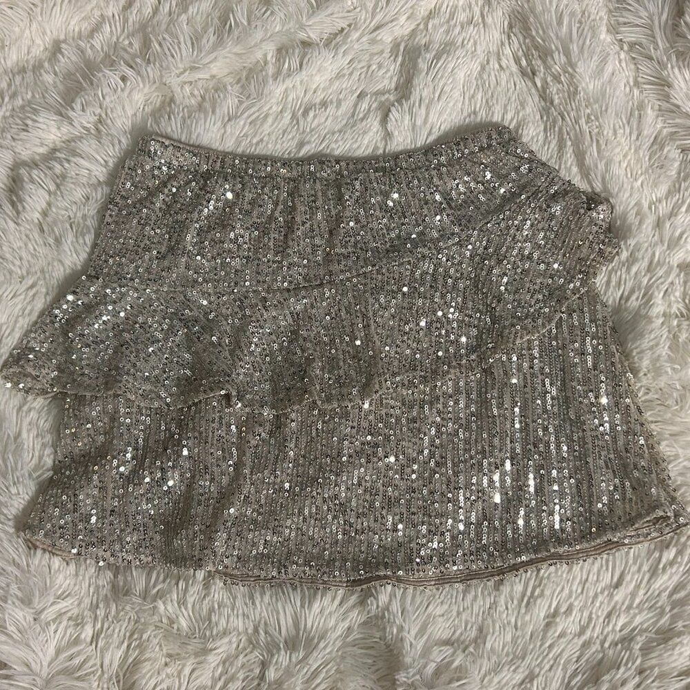 Girl's Sequin Skirt Gold 10/12 Old Navy Holiday Christmas Party Shiny NYE